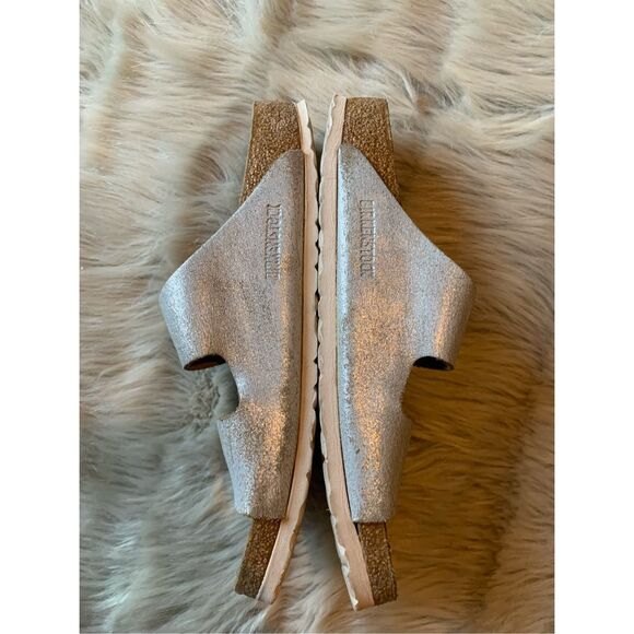 Birkenstock Women’s Arizona Washed Metallic Sandals Size 40 - Picture 3 of 8